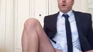 riding dildo in suit