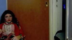 Beautiful Crossdresser jerking his cock for you