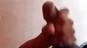 Indian man jerking off alone