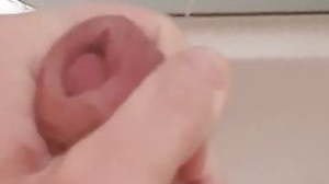 Cumshot in the Shower