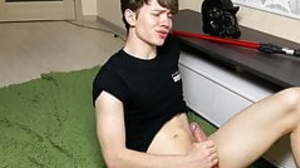 Young Jedi Relax after Training & Stroking