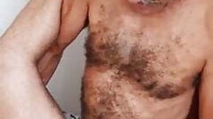 Hairy Oldman fucking ass