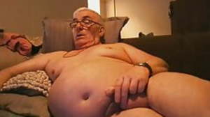 grandpa cum on webcam