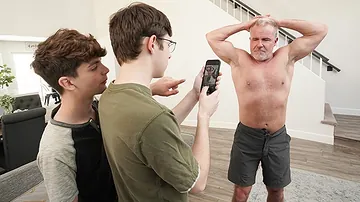 Step-family spunk-pump: Youthfull Lads get their