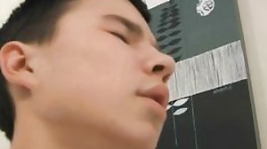 Tranquil chap toying with his shaft