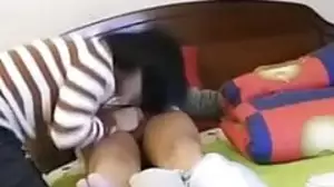Amateur Asian CD Blows Older Guy