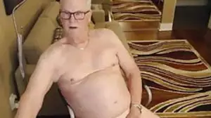Daddy strokes on cam