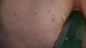I fuck my ass with a cucumber