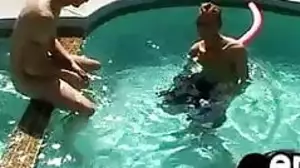 Playful young men fool around gone away from