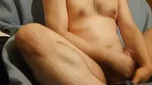 Young chubby well-pleased jacking off
