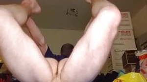 boy showing ass, balls and cock