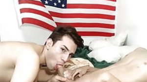 Hot young latin couple fuck added to cum