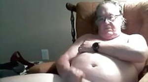 Daddy cums on cam