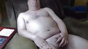 Daddy cums on cam