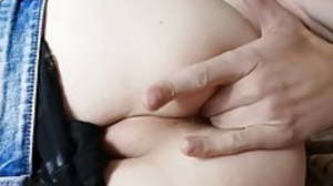 Horny ass fingering