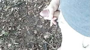 Orgasm in the woods