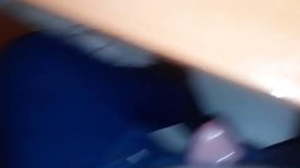 My masturbation dick and cumshot on table