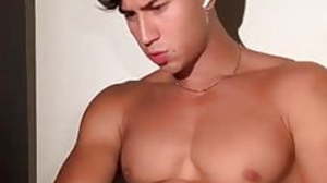 Cute boy Evan jerking