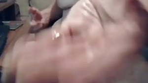 Fat gradual Daddy bear moans in ecstasy as he