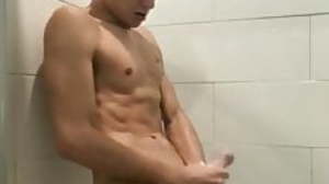 jerking off in the shower