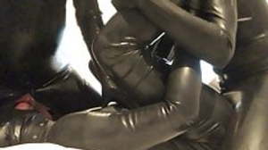 Threesome adjacent to rubber, Norway
