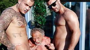 Fucked Up Grandpa Sucking Us for Some Cash