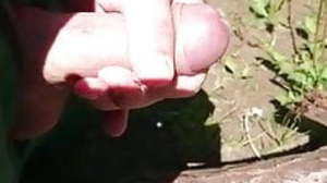 Cumshot outside