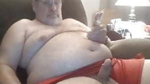 Daddy cums on cam