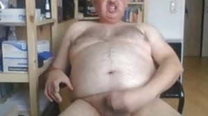 Daddy cums on cam