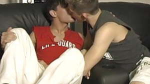 Blair Mason kissing and smudged his partner before