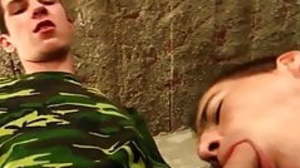 Boy gets hot facial after ass pounding