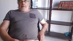 Daddy cums on cam