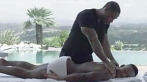 masseuse sucks client's dick and gives ass