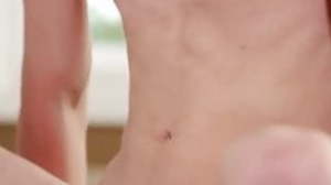 Beautiful Twink Jacks Off Uses Dildo