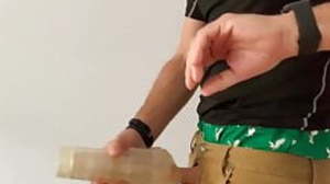 Jerking off - Aftreken, using my Fleshlight too,