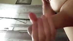 Jerking my uncut cock