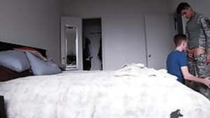 Barebacked  by his Soldier Boyfriend on Webcam