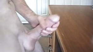 Fat cock dad enjoying himself