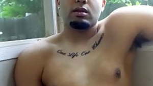 Tattooed young Keef Johnson solo masturbates