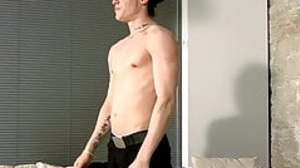 Young interviewed UK amateur Cam masturbates and