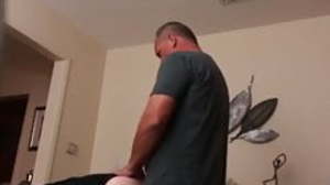 Old and young couple hardcore sex at