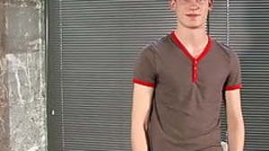 Interviewed UK young gay Nick L jerking off before