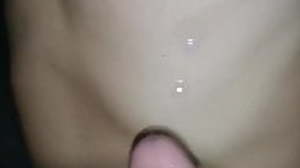 Chest cumshot