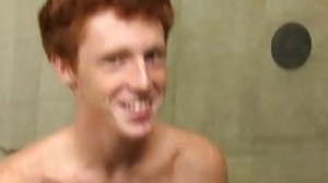 Redhead twink Alan Parish masturbates and cums