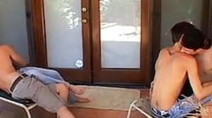 Skinny twinks hardcore foursome inculcation ends