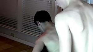 Adorable gay Kendoll Mace bareback pounded by cute