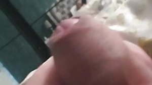 Small bushwa uncut cumshot