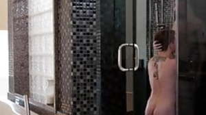 He joins his step brother in the shower