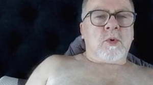 Daddy cums on cam
