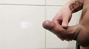 Uncut Cock Cumshot close up slowmo